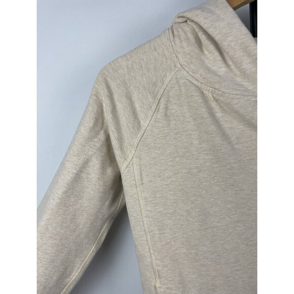 Nike Yoga Oatmeal Hyper Flow Asymmetrical Full Zip Training Hoodie Size XS - Picture 6 of 10